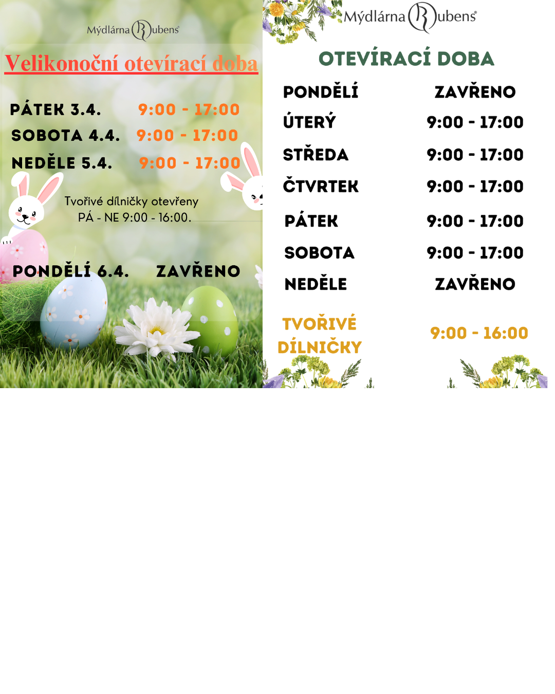 zdvojená otvírací doba